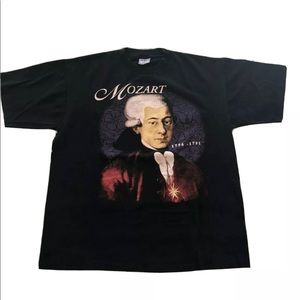 Vintage Rare Mozart Composer Tee 90s Single Stitch